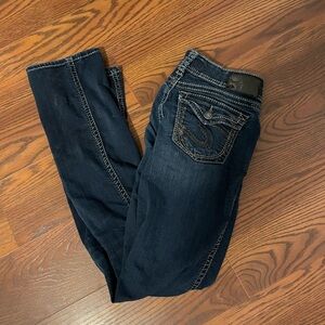 Silver Jeans Dark Indigo Women's Skinny Jeans